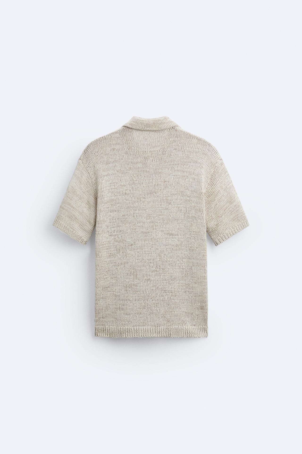 Vintage Strickpolo Lässig Relaxed Fit