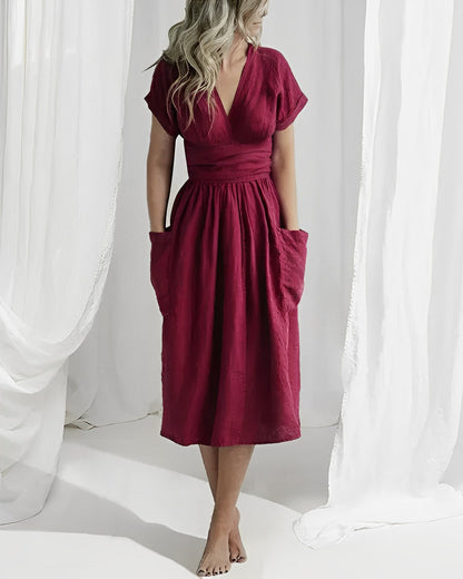 Leichtes Leinenkleid von BerlinGlamour für Damen