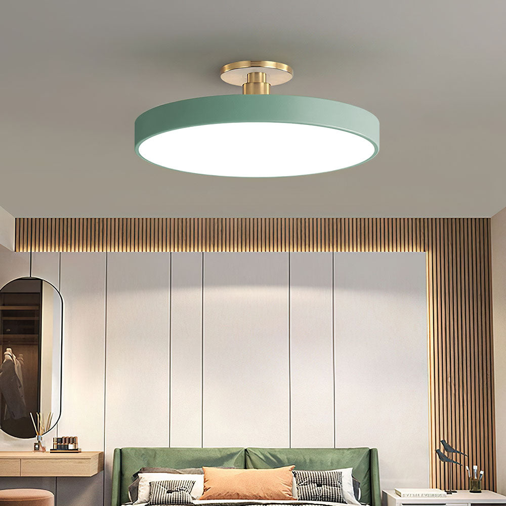 LED Deckenleuchte Modern Gold Mit Dimmfunktion