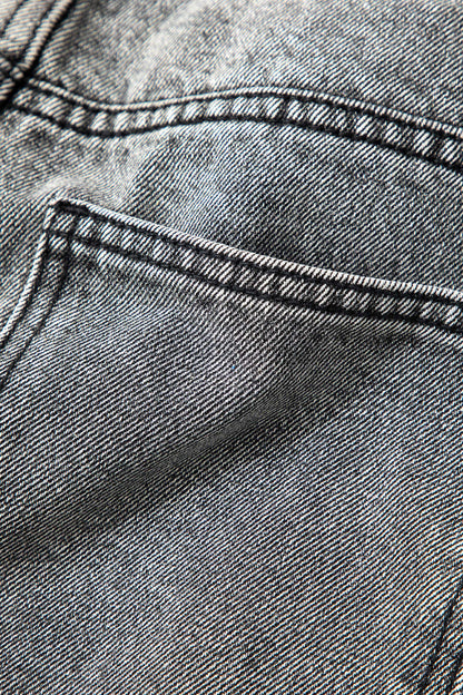 Damenjeans Asymmetrischer Bund Trendy Frauenjeans