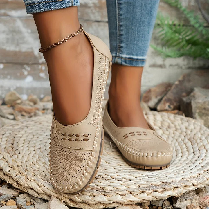 Damen Orthopädische Schuhe Bequem Slip-On Komfort