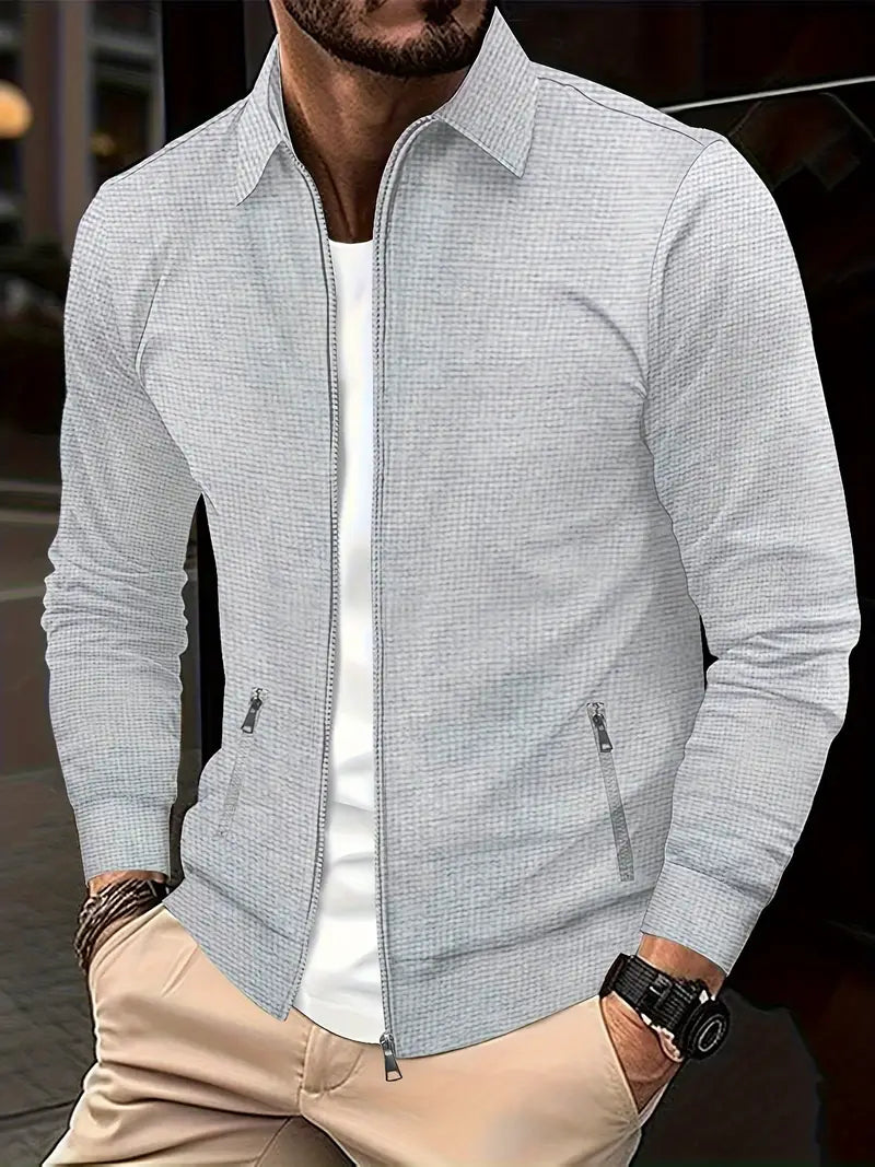 Herren Übergangsjacke Reißverschluss Modern Vielseitig
