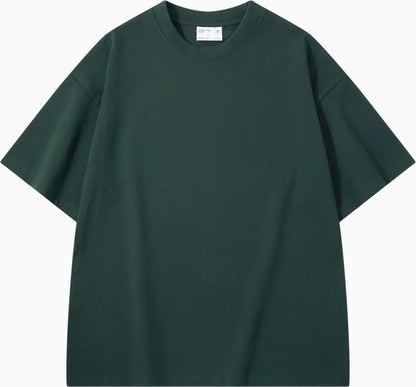 Thickened Cotton Short-sleeved Drop-shoulder T-shirt Bottoming Shirt Top - AccessoryArcadia