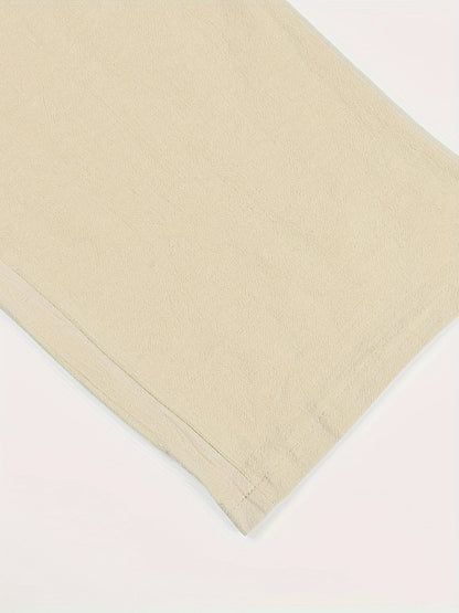 Herren Leinenhose Beige Sommerhose Elegant