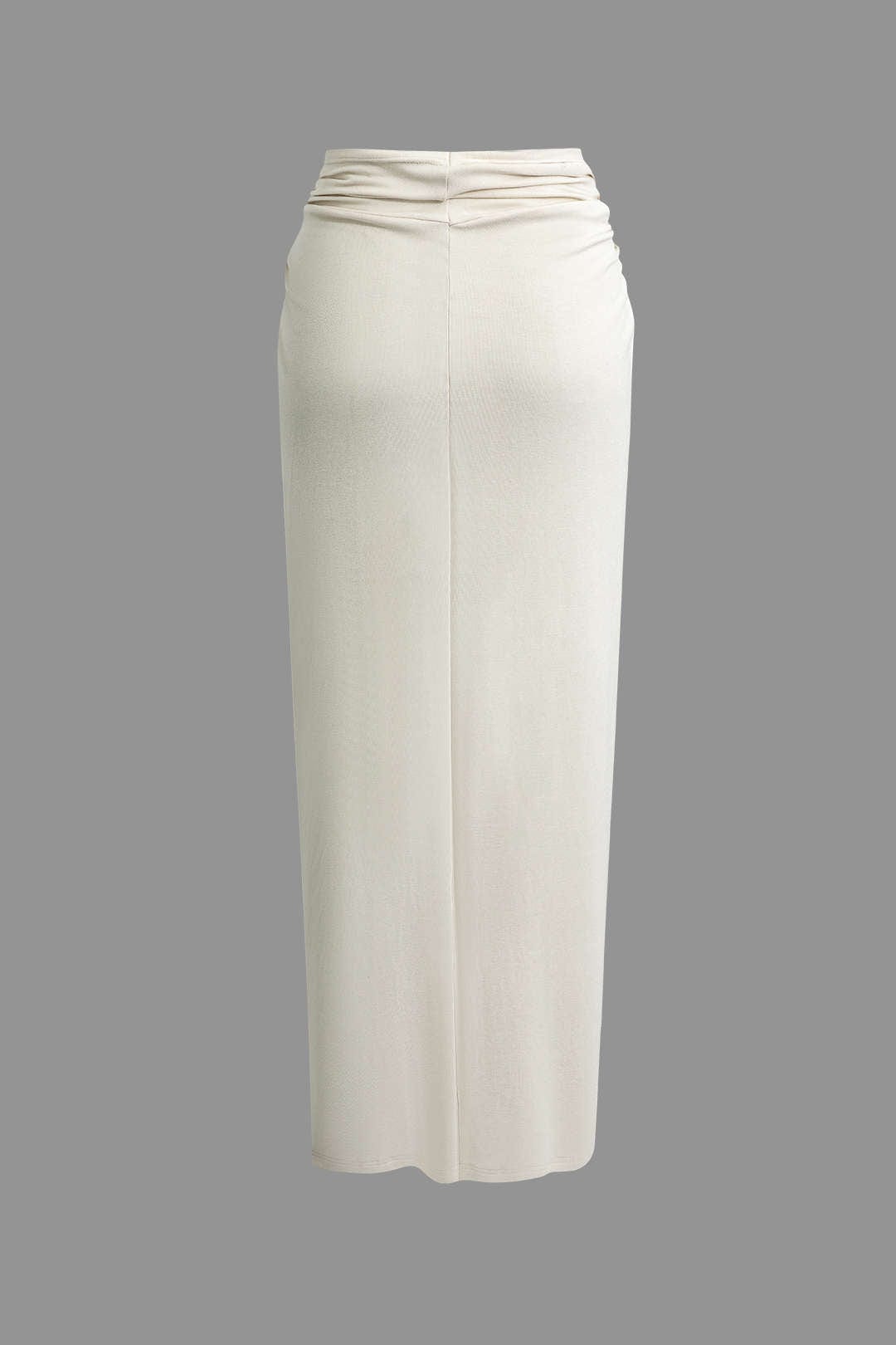 Elegantes Damen Zweiteiler Set mit One Shoulder Top und Wickelrock