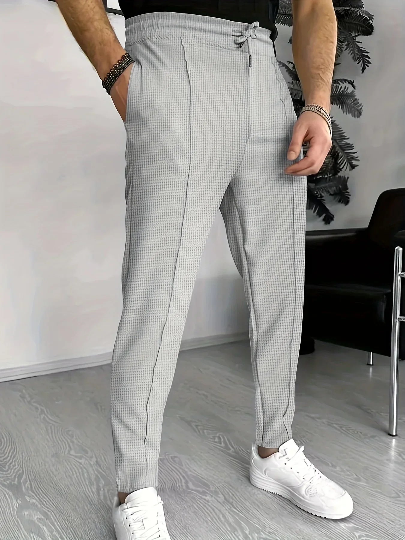 Herrenhose Slim Fit Karo Modern - BerlinGlamour