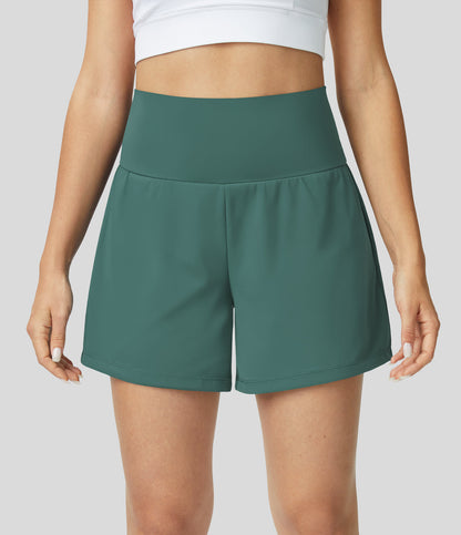 Yoga-Shorts 2-in-1 Multifunktionshose mit Taschen