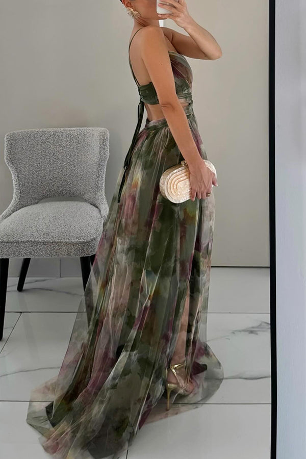 Damen Maxikleid Faltenrock Lang Elegant