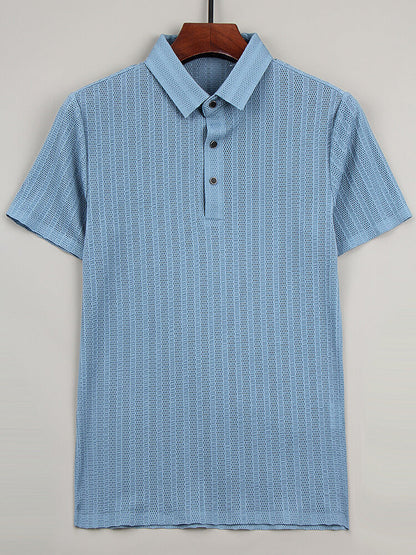 Seiden Poloshirt Herren Elegantes Premium-Qualität