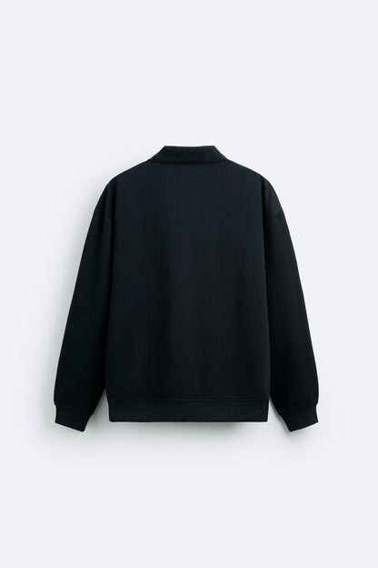Beiger Pullover Polokragen Eleganter Lässig Stil