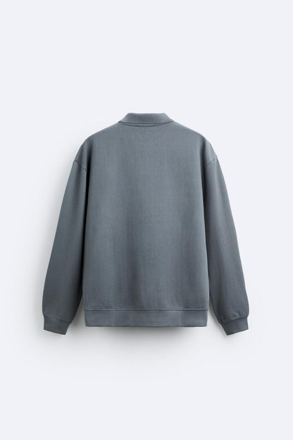 Beiger Pullover Polokragen Eleganter Lässig Stil