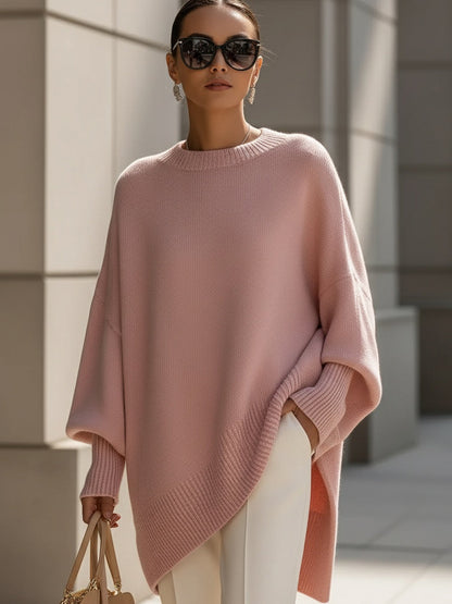 Damen Oversized Pullover Elegantes Großformat