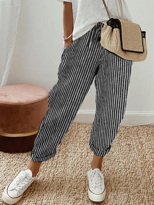 Bequeme Leinenhose Damen Freizeit Stilvoll