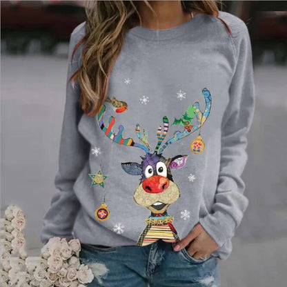 Weihnachtspullover von BerlinGlamour mit Rundhalsausschnitt