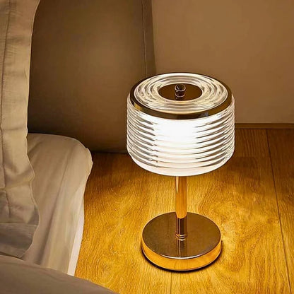 Moderne LED Tischlampe Ringform Dimmbar