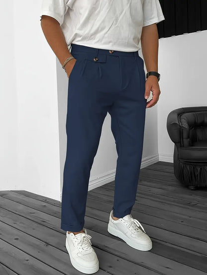 Bequeme Herrenhose Modern mit Elastikbaumwolle