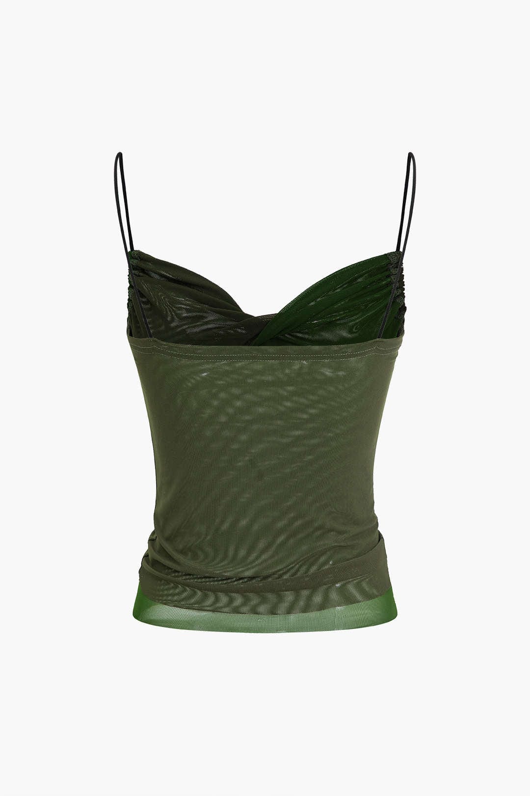 Bodycon Oberteil Mesh Camisole Damen Bauchfreies Top