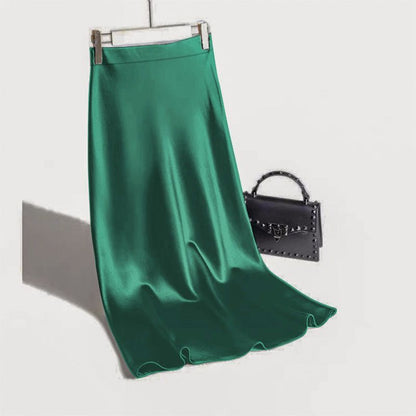 A-line Satin Skirt by BerlinGlamour