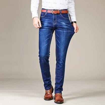 Herren Jeanshose Slim Fit Modern Schwarze Hose - BerlinGlamour