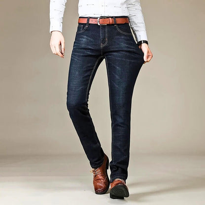 Herren Jeanshose Slim Fit Modern Schwarze Hose