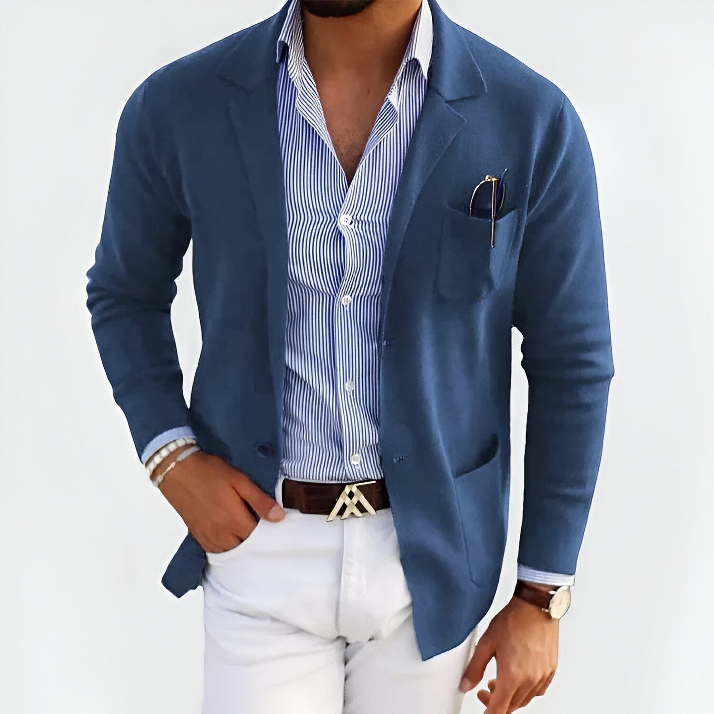 Herrenjacke Elegante Lederjacke Slim Fit Modern - BerlinGlamour