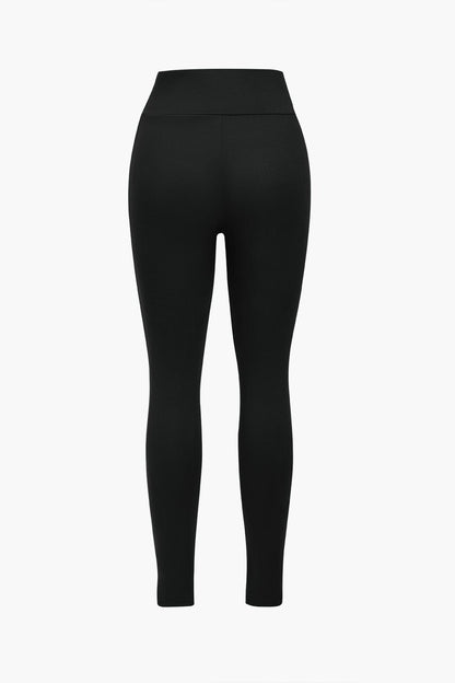 Sportliches Zweiteiler Set Cropped Jacke Leggings