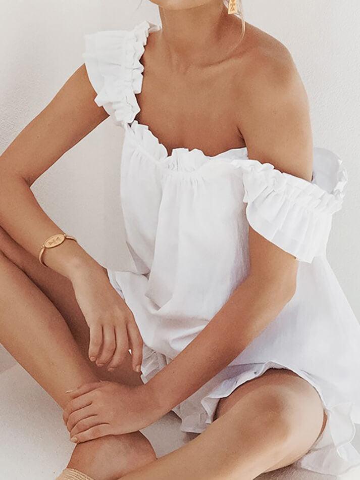 Baumwoll Shorts Satz Rüschen Cami Damen - BerlinGlamour