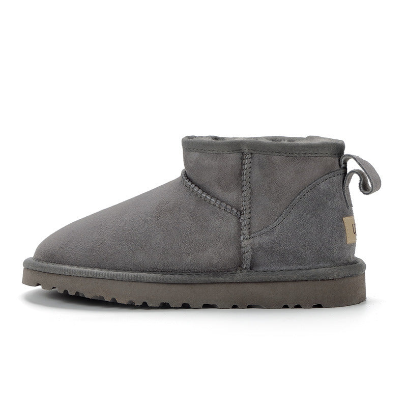 WinterLuxe Damen Boots grau gefüttert mit Wollfutter
