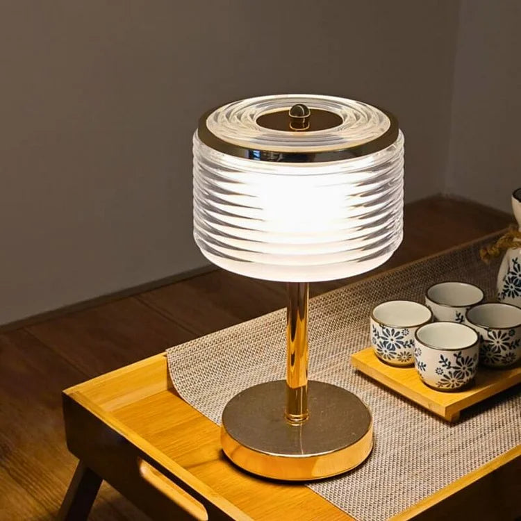 Moderne LED Tischlampe Ringform Dimmbar
