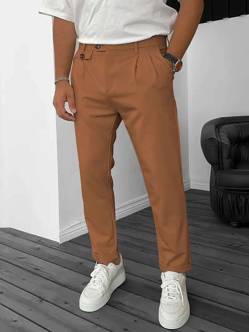 Bequeme Herrenhose Modern mit Elastikbaumwolle