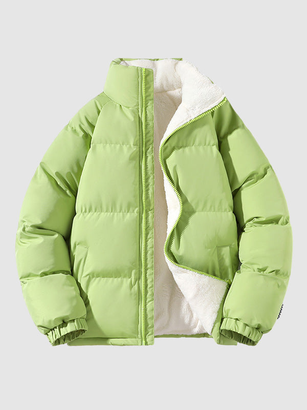 Gepolsterte Winterdaunenjacke Warm