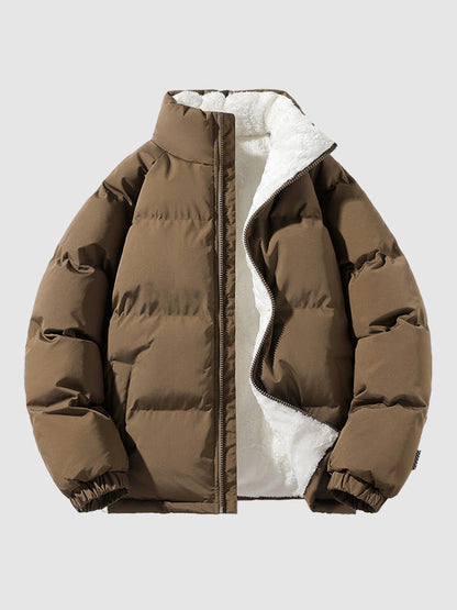 Gepolsterte Winterdaunenjacke Warm