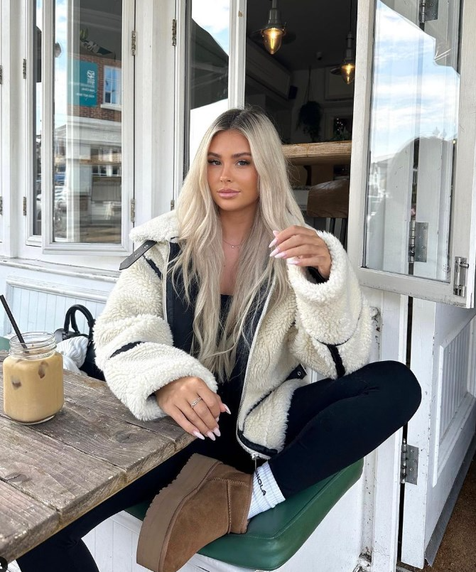 Teddyfelljacke Weich Warm Komfortabel Damen