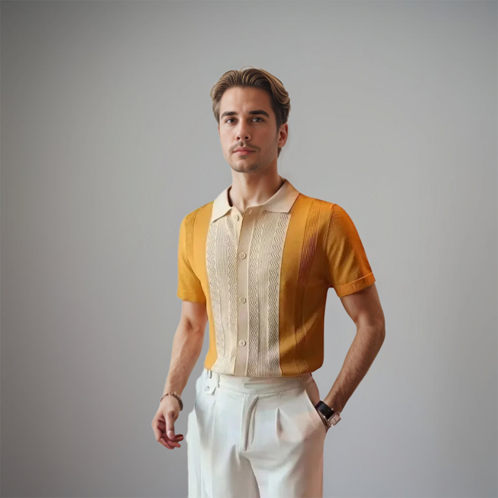 Herren Kurzarm Hemden Sommer Leicht