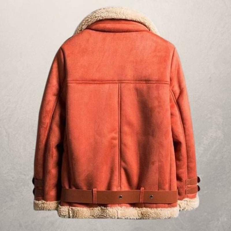 Lederjacke Wildlederoptik Bikerstyle