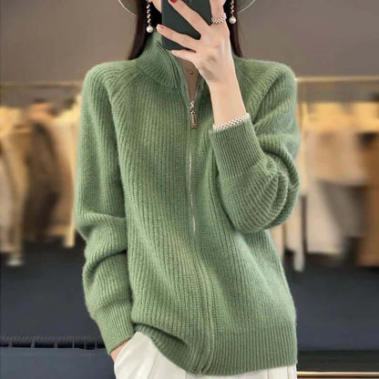 Damen Strickjacke Langarm Klassisch Elegante - BerlinGlamour