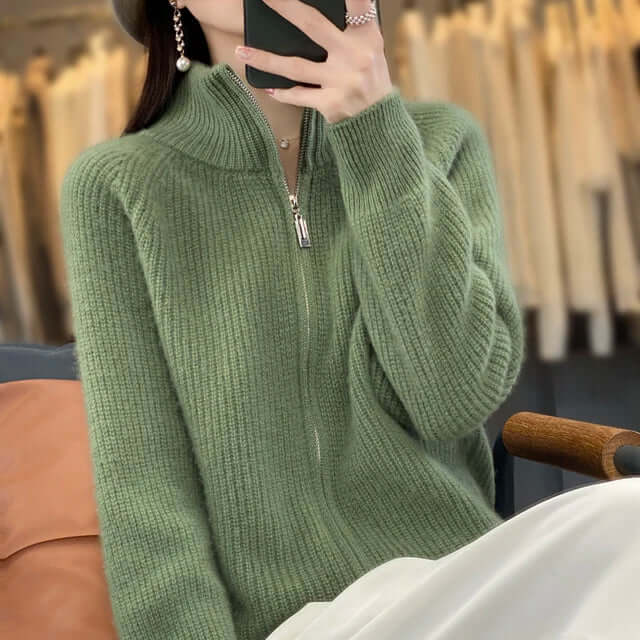 Damen Strickjacke Langarm Klassisch Elegante