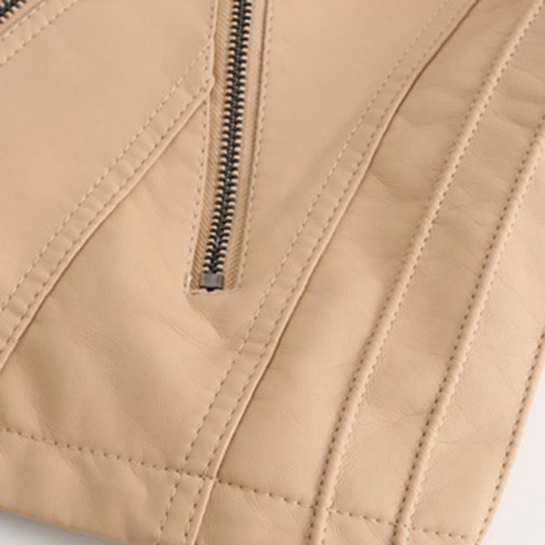 Lederjacke Damen Elegant Zeitlos Schwarz