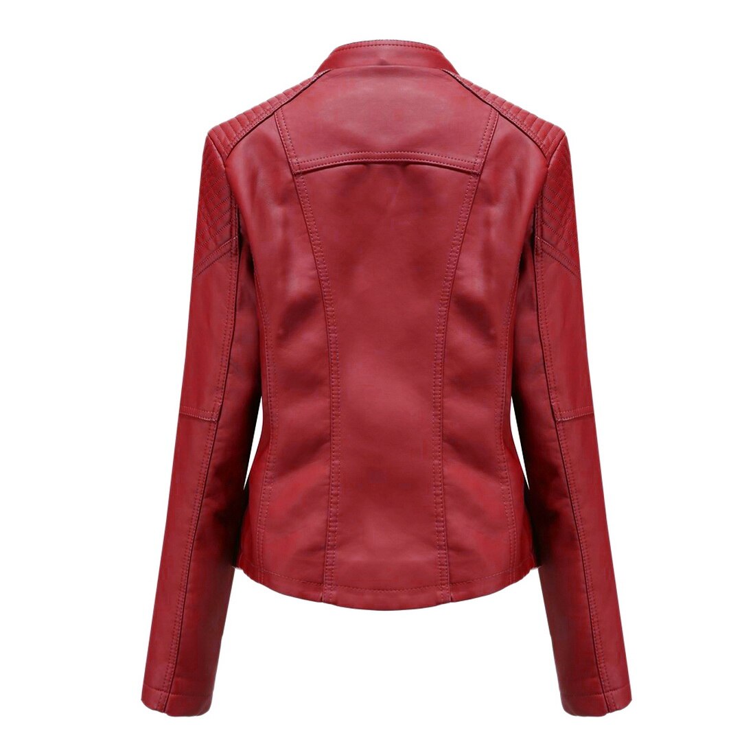 Lederjacke Damen Elegant Zeitlos Schwarz
