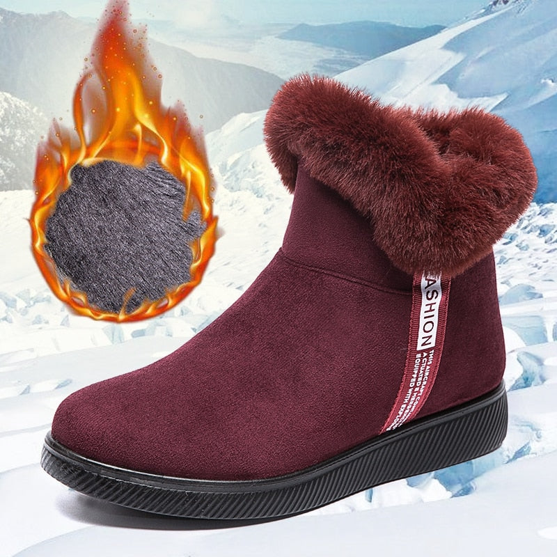 Damen Schuhe Warm Weich Innenfutter