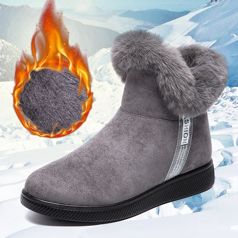 Damen Schuhe Warm Weich Innenfutter