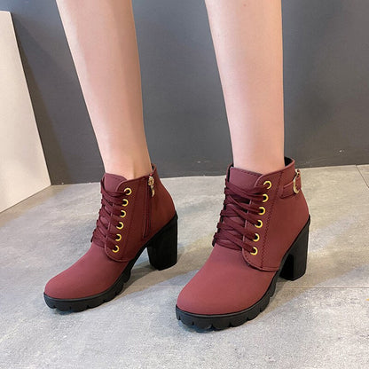 Stilvolle Damen Stiefel Elegante Hochhackig