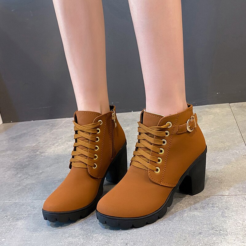 Stilvolle Damen Stiefel Elegante Hochhackig