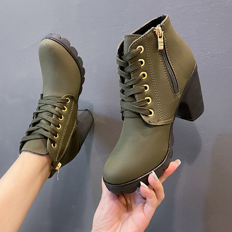 Stilvolle Damen Stiefel Elegante Hochhackig