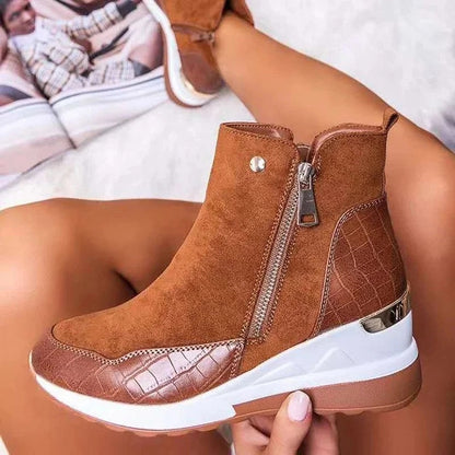 Damen Knöchelstiefel Orthopädisch Bequem