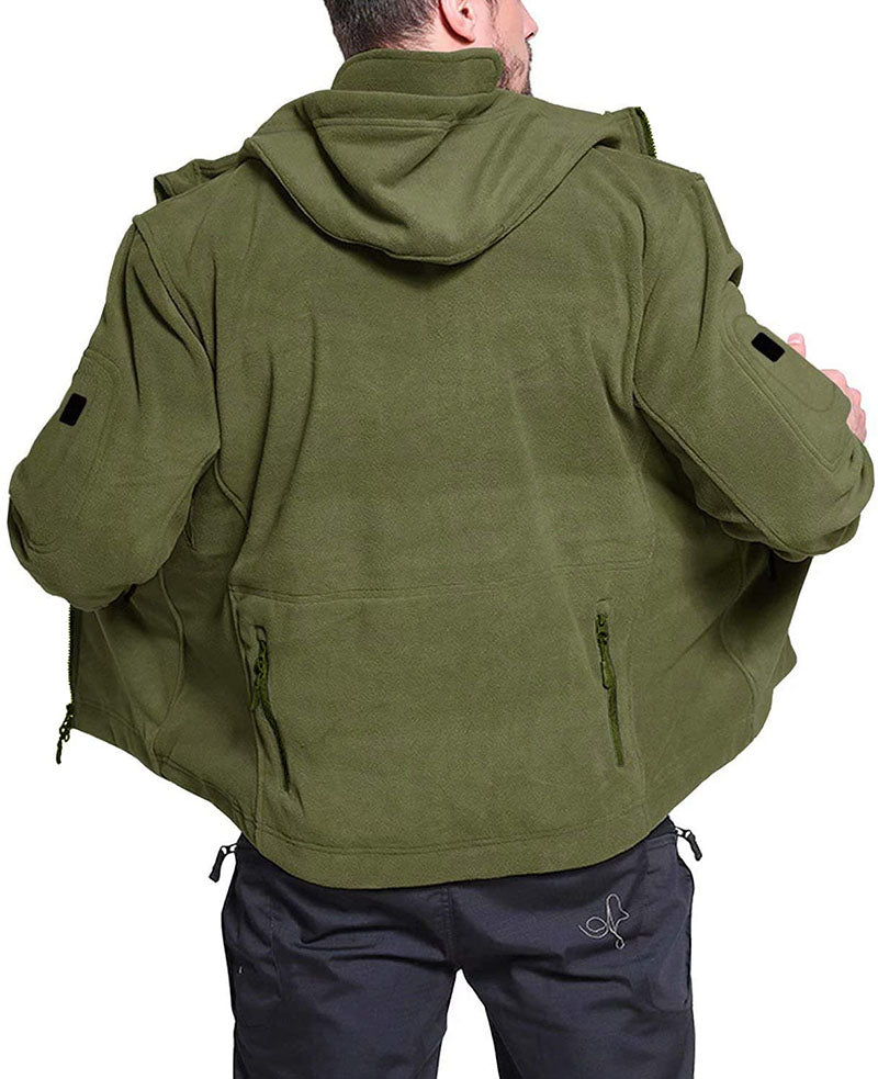 Herren Fleecejacke Winddicht Wasserdicht Outdoor