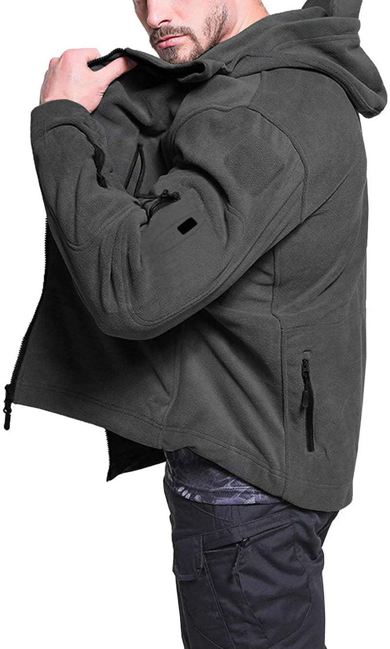 Herren Fleecejacke Winddicht Wasserdicht Outdoor