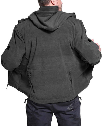 Herren Fleecejacke Winddicht Wasserdicht Outdoor