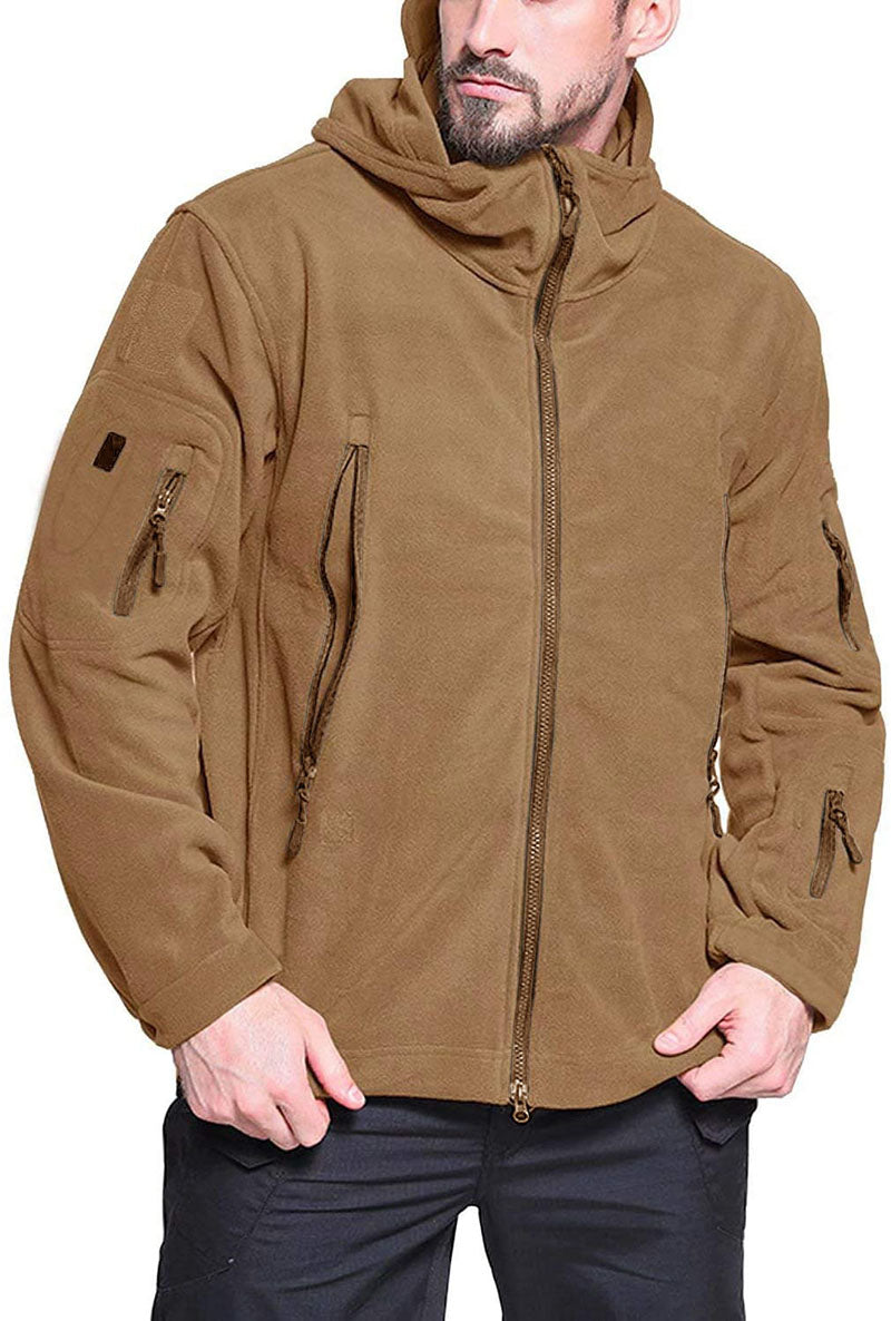 Herren Fleecejacke Winddicht Wasserdicht Outdoor