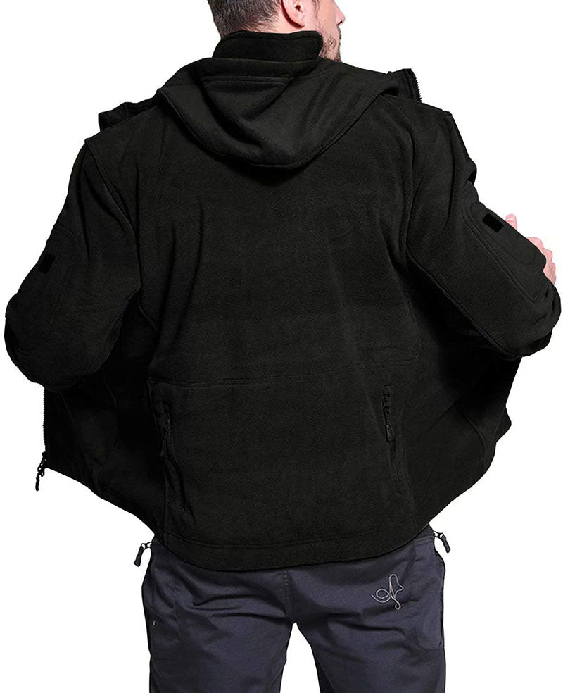 Herren Fleecejacke Winddicht Wasserdicht Outdoor